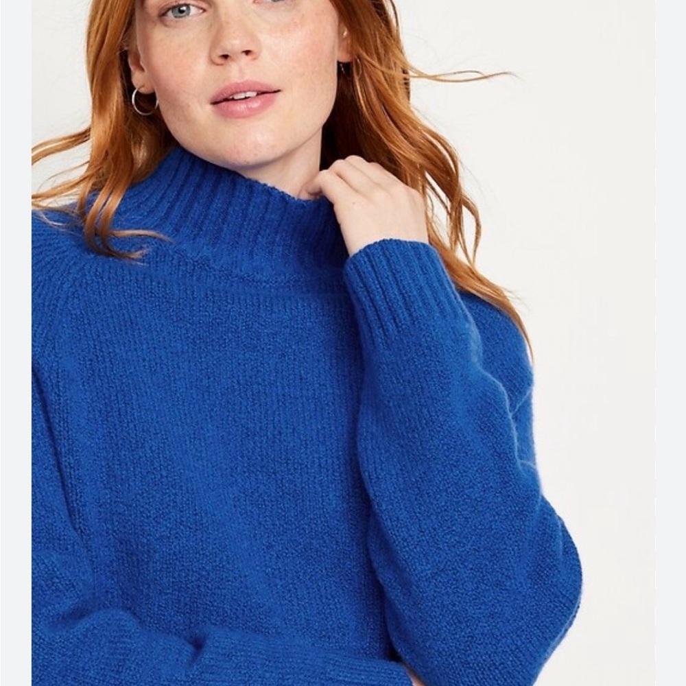 Old Navy Electric Blue Mock Neck Sweater